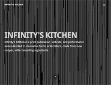Tablet Screenshot of infinityskitchen.com